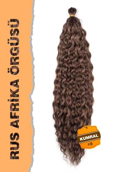 Rus Afro Dalgası Saç - Kumral