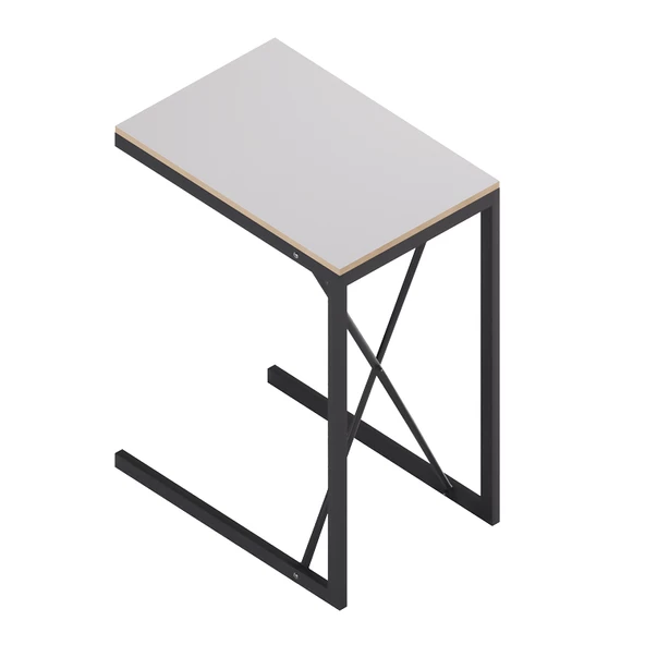 Eportatif C Sehpa Yan Sehpa Zigon Sehpa Beyaz 1411 - 3