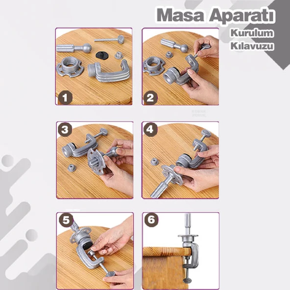 Kuaför Eğitim Mankeni / Platin + Masa Aparatı + Saç Örgü Seti