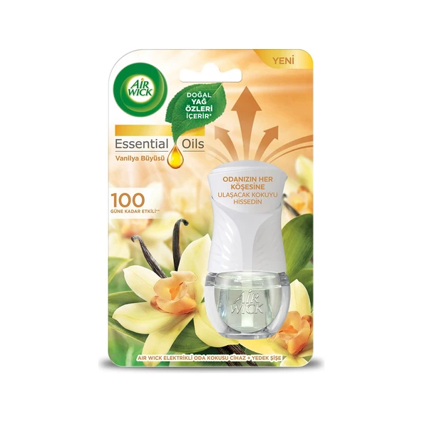 Air Wick Elektrikli Kit Oda Kokusu Vanilya ( 1 Adet Cihaz + 1 Adet Yedek Şişe )