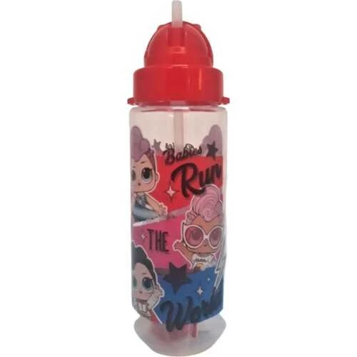 LOL Matara Şeffaf Gövde 500 ML Kırmızı LLMAT9812 - Resim 2