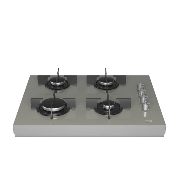 Beko BSTOC 828 G Gri Cam Set Üstü Ocak - 3