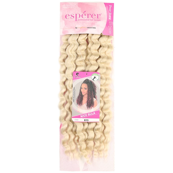 Nice Bulk Afro Su Dalgası Saç - Platin - 2