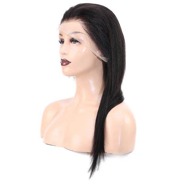 Front Lace Gerçek Tül Peruk Düz - Doğal - 55-60cm - 3