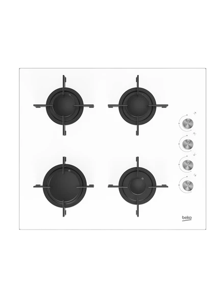 Beko BSTOC 827 B Beyaz Cam Set Üstü Ocak - 5
