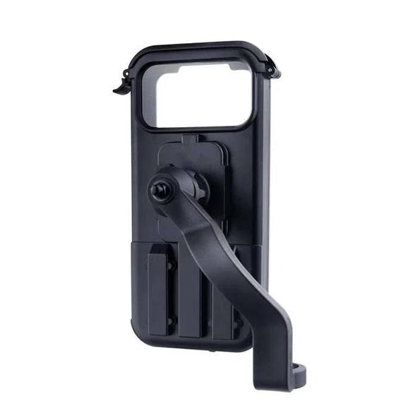 Polham Motosiklet, Scooter İçin Aynaya Takılan Universal Bisiklet Telefon Tutucu, Su Geçirmez Titremez - 5
