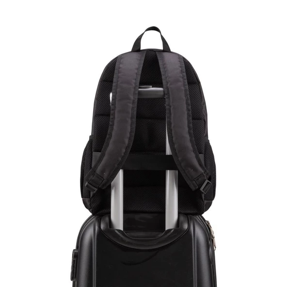 Classone BP-WTX100 Energy Serisi 15.6"Su Geçirmez Kumaş Laptop Notebook Sırt Çantası Siyah - Resim 9