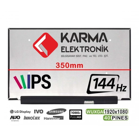 Lenovo LOQ 82XT00ENTXAR24, 82XT00ENTXAR25 Notebook uyumlu Lcd Ekran, Panel 144Hz - 2