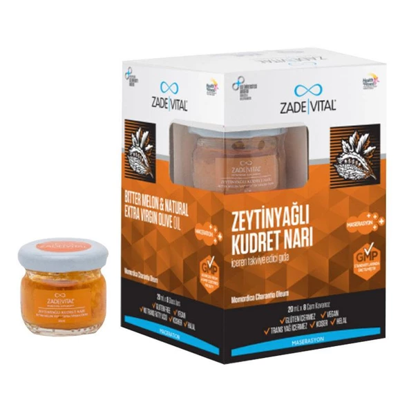 Zade Vital Zeytinyağlı Kudret Narı 8x20 ML Cam Kavanoz - Diş Beyazlatıcı Köpük Hediye