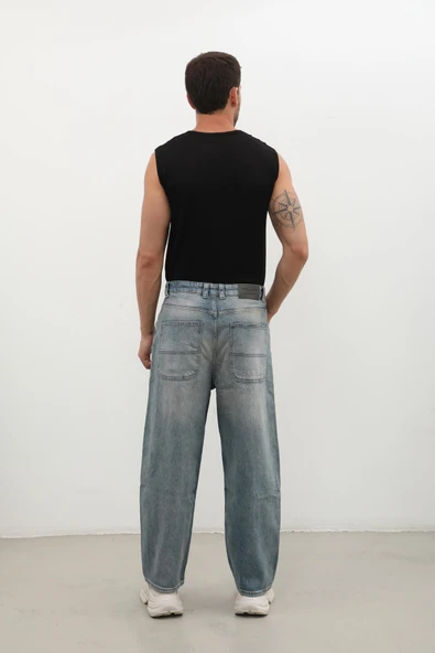 Erkek Skater Fit Jean Pantolon Tint - Resim 3