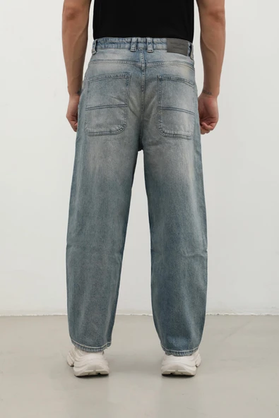 Erkek Skater Fit Jean Pantolon Tint - Resim 5