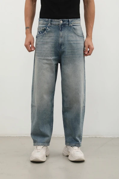 Erkek Skater Fit Jean Pantolon Tint - Resim 4