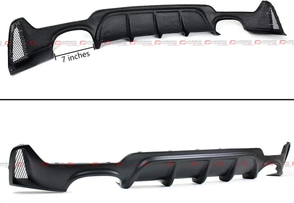 Bmw F32 arka tampon difüzörü 4 çıkış m-performance pianoblack 2012-2018