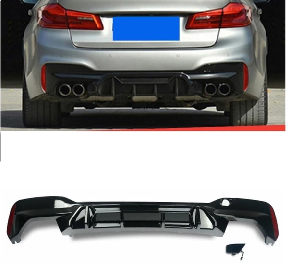 Bmw g30 f90 m5 arka tampon difüzörü competition 2016+ - Resim 3