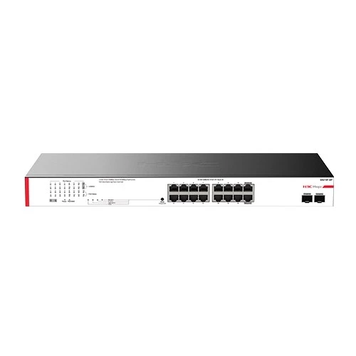 H3C 16port MAGIC 9801A5C3 BS218F-HP GIGABIT 2-SFP 225W Full PoE Yonetilemez Rack Mount Swıtch ürün görseli