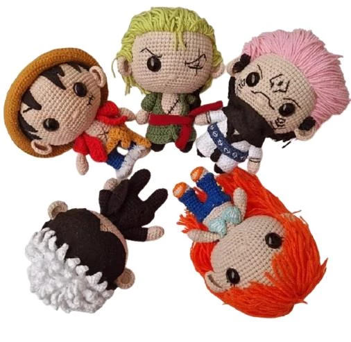 Anime Karakterler Takımı Amigurumi Organik Oyuncak - 2