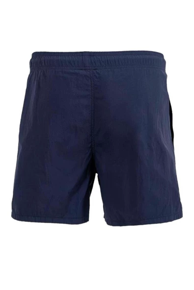Lacivert Su İtici Özellikli Naylon Kumaş Düz Renk Basic Erkek Plaj Deniz Şort Mayo - 540-Lacivert - Resim 2