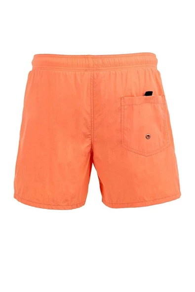 Somon Su İtici Özellikli Naylon Kumaş Düz Renk Basic Erkek Plaj Deniz Şort Mayo - 540-Somon - Resim 2