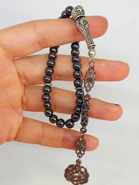 Hematit Küre Kesim Tesbih 6mm (45132) ürün görseli