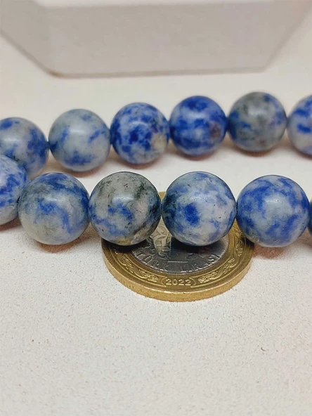 Sodalit Taşı 17lik Efe Tesbih 12mm (51530) - Resim 3