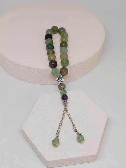 Florit Taşı 17lik Efe Tesbih 12mm (51520) - Resim 4