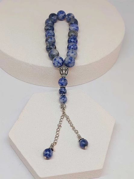 Sodalit Taşı 17lik Efe Tesbih 12mm (51530) - Resim 4