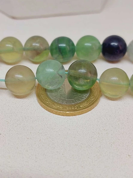 Florit Taşı 17lik Efe Tesbih 12mm (51520) - Resim 3