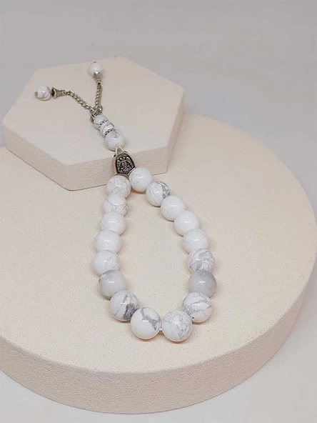 Havlit Taşı 17lik Efe Tesbih 12mm (51534) - Resim 2