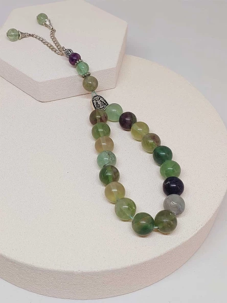 Florit Taşı 17lik Efe Tesbih 12mm (51520) - Resim 2