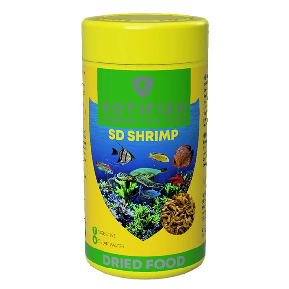 Rotifish Sd Shrimp Kurutulmuş Karides Balık Yemi 100 ml ürün görseli