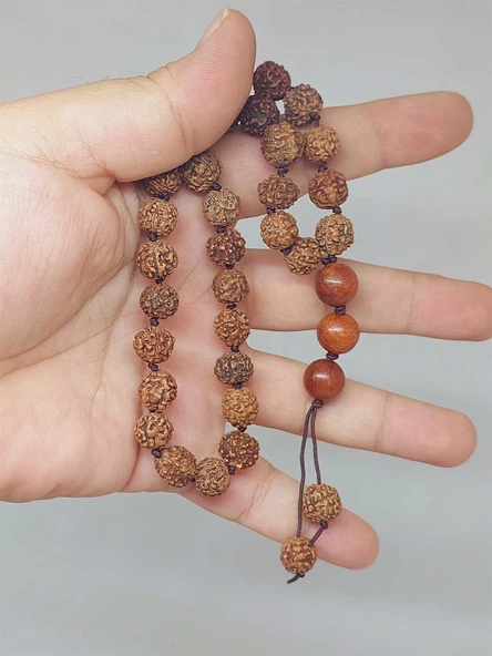 Rudraksha Tohum Düğümlü 33lük Tesbih  (51622) ürün görseli