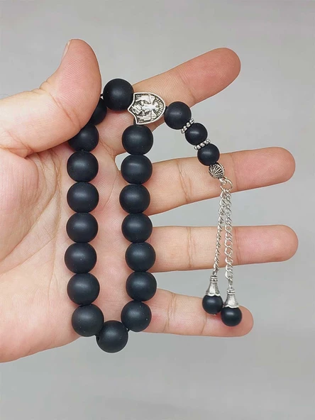 Onix (Oniks) Taşı 17lik Efe Tesbih Mat 12mm (51514) ürün görseli