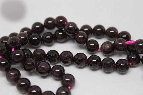 Lal (granat) (garnet)taşı 6mm/10 Adet - Resim 4