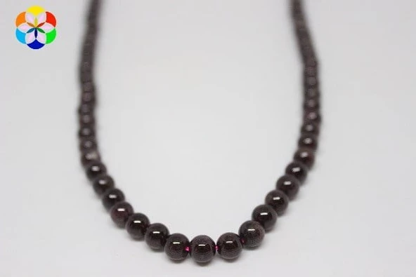 Lal (granat) (garnet)taşı 6mm/10 Adet - Resim 3