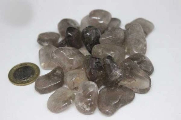 Dumanlı Kuvars Taşı Tamburlanmış (17-25 Gram) - Resim 2