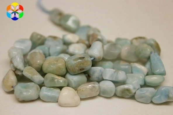 Larimar Taşı Doğal Taşlar 2 Adet