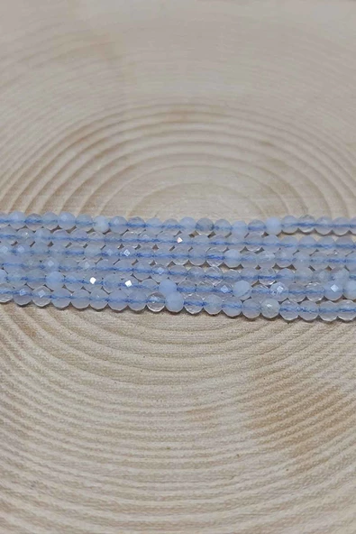 Bileklik Boy Kalsedon Taşı Yarım Dizi 2,5mm (17CM UZUNLUĞUNDADIR) - Resim 2