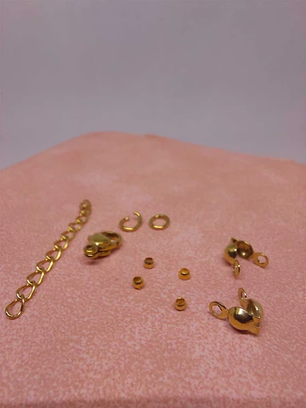 Çelik Gold Takı Kapama Klips Seti/10 adet (51280) - Resim 3