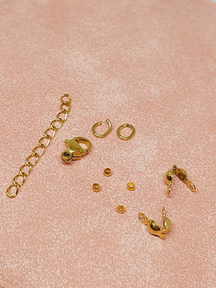 Çelik Gold Takı Kapama Klips Seti/10 adet (51280) ürün görseli