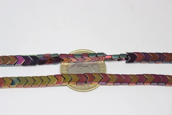 Bileklik Boy Hematit Taşı Yarım Dizi (17315) (18CM UZUNLUĞUNDADIR) - Resim 3