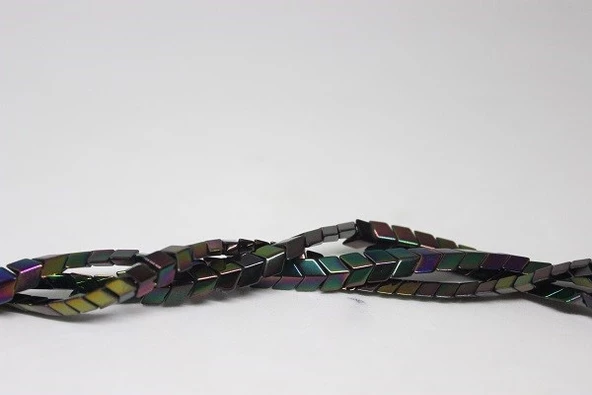 Bileklik Boy Hematit Taşı Yarım Dizi (17430) (18CM UZUNLUĞUNDADIR) - 4