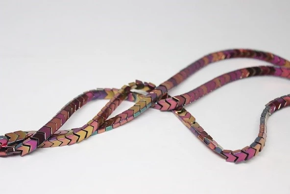 Bileklik Boy Hematit Taşı Yarım Dizi (17315) (18CM UZUNLUĞUNDADIR) - Resim 4