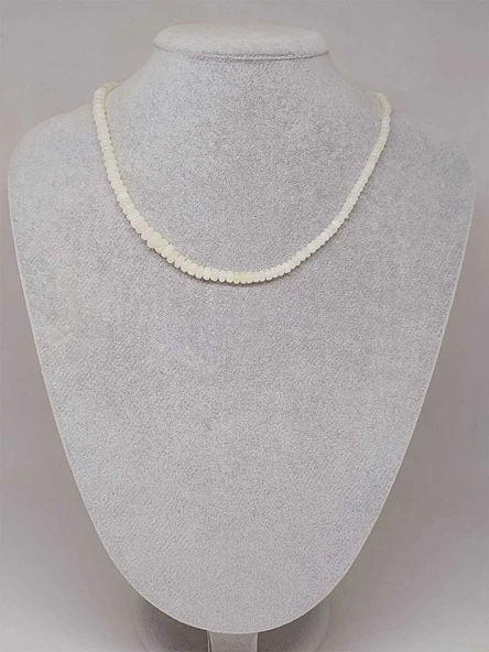 Avustralya Opal Taşı Kolye Yansımalı Renkler 43 Karat Çelik Kapama (51276) - Resim 2