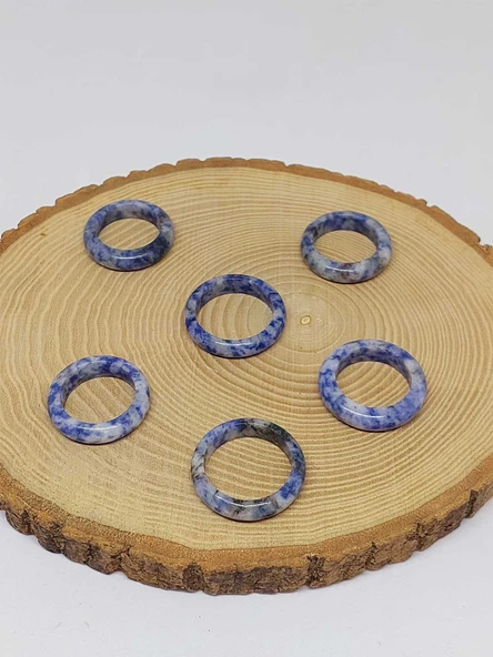 Sodalit Taşı Yüzük 6mm Kalınlığında (Standart Ölçü) (51496) - 2