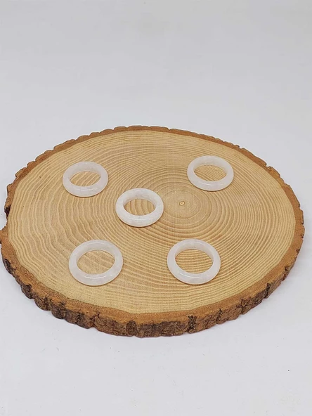 Kristal Kuvars Taşı Yüzük 6mm Kalınlığında (Standart Ölçü) (51508) - Resim 2