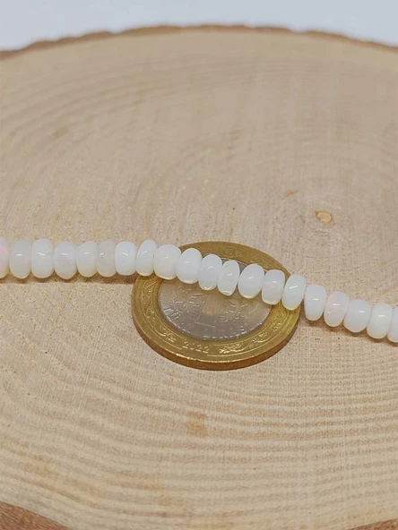 Avustralya Opal Taşı Kolye Yansımalı Renkler 43 Karat Çelik Kapama (51276) - Resim 4