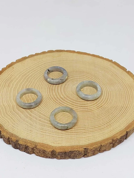 Labradorit Taşı Yüzük 6mm Kalınlığında (Standart Ölçü) (51502) - Resim 2