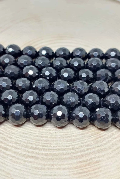 Bileklik Boy Turmalin Taşı Faset Kesim Yarım Dizi 8mm (18CM UZUNLUĞUNDADIR) ürün görseli