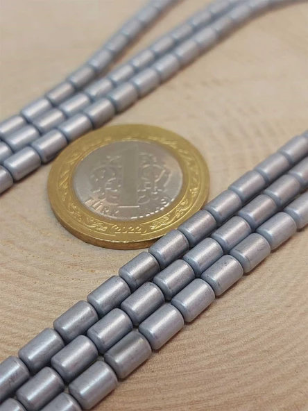 Bileklik Boy Hematit Taşı Yarım Dizi 4*5.5mm (48132) (18CM UZUNLUĞUNDADIR) - 2