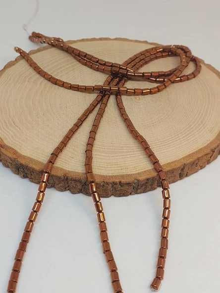 Bileklik Boy Hematit Taşı Yarım Dizi 4*5.5mm (48146) (18CM UZUNLUĞUNDADIR) - 3